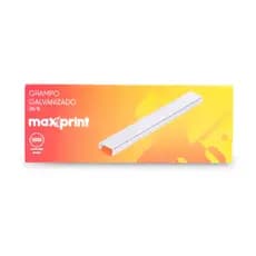 Grampo Papel Grampeador Folhas Escritório Galvanizado 26/6 Caixa com 5000 Unidades Maxprint