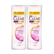 Kit Shampoo Clear Anticaspa Hidratação Intensa Leve 400ml Pague 330ml - 2 Unidades