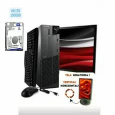cpu lenovo core-i5 Hd 1tb(1000gb)Monitor 19'polegadas mouse teclado cabos***ENVIO IMEDIATO