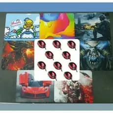 Kit 10 Mouses Led Usb+ 10 Mouse Pad TEMAS GAMER-INFANTIL-AUTOS