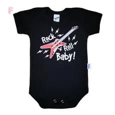 Body Bebê Rock Roll Baby Criativo Personagem Presente Neném Infantil 100% Algodão Bori Recém Nascido