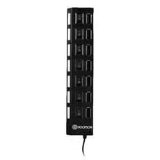 HUB USB HOOPSON HUB-007 C/ 7 PORTAS USB 2.0 + BOTÃO LIGA/DESLIGA