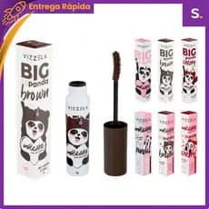 Máscara de Cílios Big No Panda – Marrom, Volume Intenso e à Prova de Borrões - Vizzela