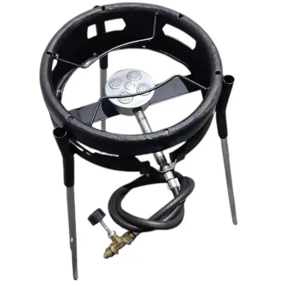 Fogareiro Resistente Gás 4 Caulins Chama Forte Para Disco De Arado Tacho Cozimento Rápido