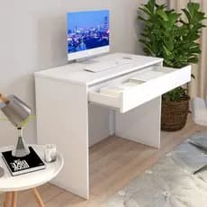 Mesa computador Com Gaveta Escrivaninha Estudo Quarto Sala Home Office 90 cm