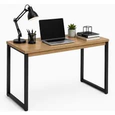 Mesa Industrial 90Cm Escritório Quarto Escrivaninha Aparador  Pés de Ferro Luxo Moderna Clean- Cores