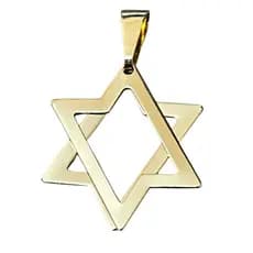 Pingente Folheado Ouro 18k Estrela De Davi 36004
