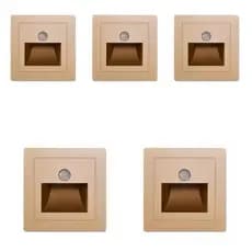 KIT 5 Balizador Lâmpada Luminária Sensor Movimento Infravermelho LED Sensor de Presença PIR - CH251