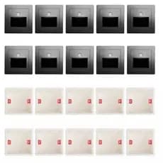 Kit 10 Balizador + 10 Caixa 2x2 86x86mm Padrão Europeu Ch250, 266