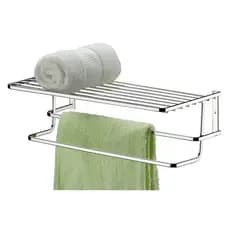 Toalheiro De Parede Com Prateleira 40cm Para Residência Ou Hotel Luxo - Ref. 1873