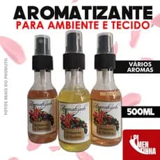 Aromatizante 500ml Para Lojas Roupas Lençóis Tecidos  Cheirinho Água Perfumada Refil