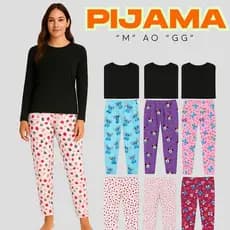 Kit 3 Pijamas Femininos Longos – Estilo, Conforto e Estampas Variadas