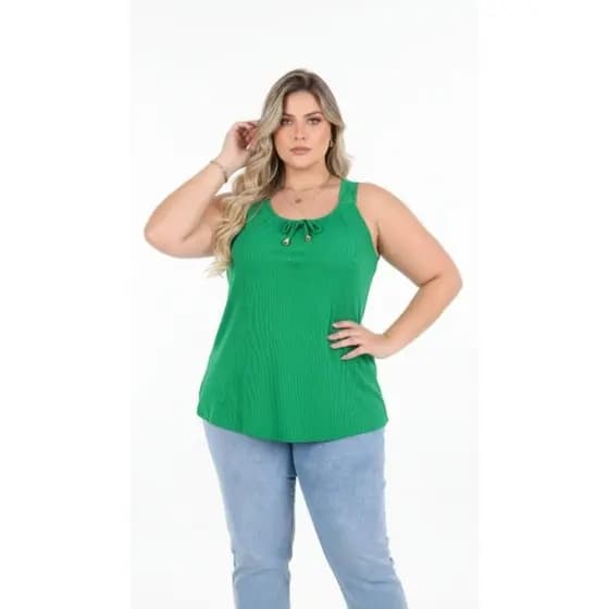 Kit 2 Regatas Duna Feminina Alça Larga Confortável Não Amassa