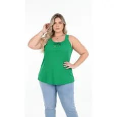 Kit 2 Regatas Duna Feminina Alça Larga Confortável Não Amassa