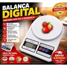 Balança Digital de Cozinha Precisão Cozinha 10kg Nutrição