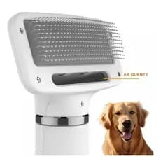 Escova Secadora 2 em 1: Conforto para Seu Pet  110v Secador de pelos