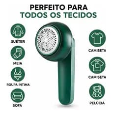 Removedor de Pelos e Papa Bolinha Elétrico Recarregável