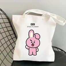 Bolsa De Ombro Moda KPOP Bt21 BTS Com Estampa De Desenho Animado