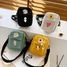BT21 BTS KPOP Canvas Mini Bonito Daisy Canvas Bolsa Feminina Ombro Crossbody CHIMMY/COOKY/RJ/TATA/SHOOKY/MANG/KOYA