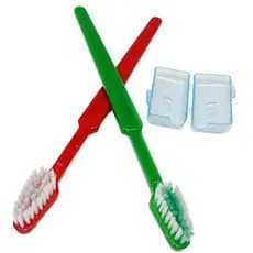 Kit 200 Escova Dental Adulto Macia Com Protetor de Cerdas
