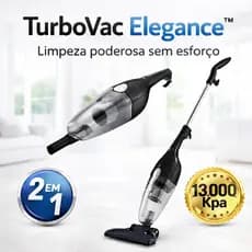 Aspirador de Pó Vertical 2 em 1 600W Turbo Portátil com Fio Alta Potência 110V para Casa, Carro, Sofá e Tapetes