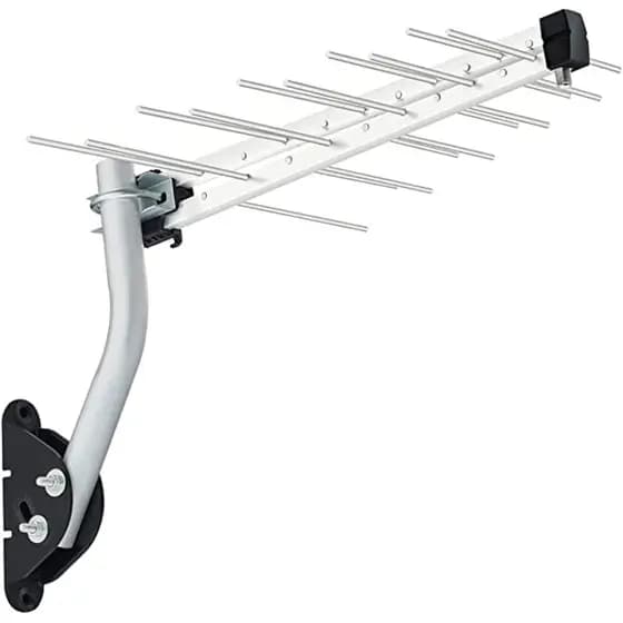 Antena Digital Externa Uhf Full HD14 Dbi Brasforma 4k  + Suporte Fixação Mastro PROMOÇÃO