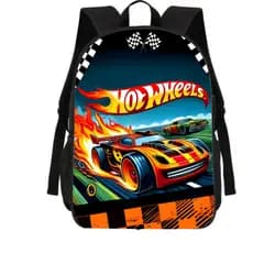 Mochila Estojo Lancheira Escolar Carros Corrida