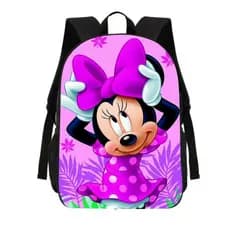 Mochila Estojo Lancheira Escolar Mickey Minnie