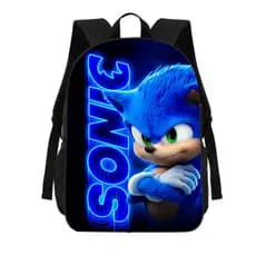 Mochila Estojo Lancheira Escolar Ouriço Azul