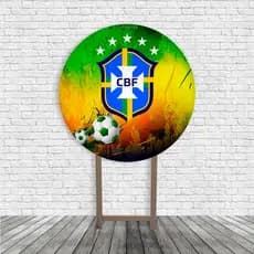 Painel Redondo Decorativo Painel de Mesa Jogo de Futebol