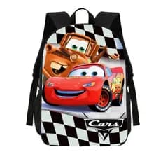 Mochila Estojo Lancheira Escolar Carro Relâmpago