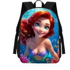 Mochila Estojo Lancheira Escolar Princesa Sereia