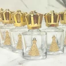 Kit 10 Porta Água Benta Nossa Senhora Aparecida De Vidro Lembrancinha