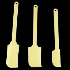 Kit 3 ESPATULA PÃO DURO RASPA SOBRAS GRANDE EM SILICONE PARA CONFEITARIA