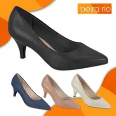 Sapato Scarpin Social Feminino BEIRA RIO CONFORT Salto Fino Baixo Confortavel