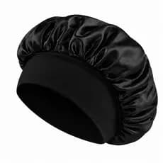 Touca De Cetim Com Faixa Anti Frizz para todos os tipos de cabelos - Acorde com o cabelo Perfeito