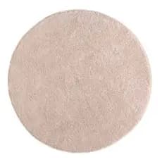 Tapete Macio Peludo 1,50m Redondo Óasis Creme Perola