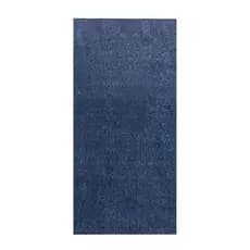Tapete Beira De Cama Antiderrapante 66X120 Shaggy Azul Jeans
