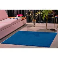 Tapete Classic Oasis Macio Antiderrapante 200x300 Azul Jeans