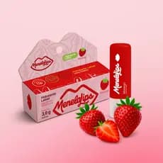 Balm Hidratante Labial De Morango Menelalips Profissional Hydra Gloss Nano Lips