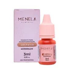 Pigmento Menela Miss Spice (Laranja) 3ml - Orgânico Micropigmentação Labial