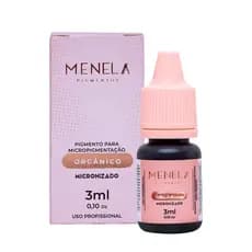 Pigmento Menela Mr. Black (Preto Puro) 3ml - Orgânico Micropigmentação Sobrancelhas