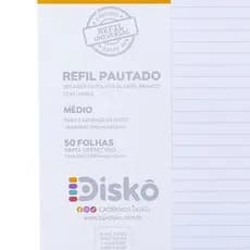Refil Papel Organizador Pautado 50 Folhas Removivel Reposicionavel Caderno Escolar