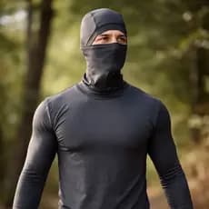 Camisa Segunda Pele Proteção Uv50 EM Sports Com Capuz Touca