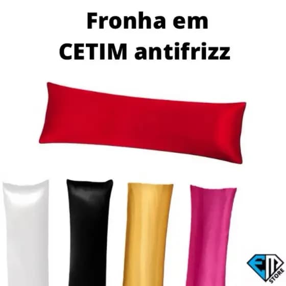 Fronha De Cetim Luxo Capa de Travesseiro Corpo inteiro  de Cetim Antifrizz Xuxao