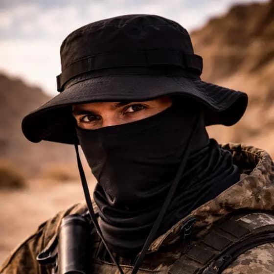 Chapéu Militar e Balaclava Tática EM Sports