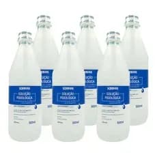 Kit Com 6 Soro Fisiológico 0,9% Com Gotejador 500ml  Atacado