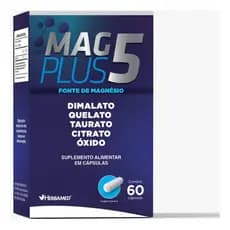 Suplemento Em Cápsulas 5 Magnésios Com 60