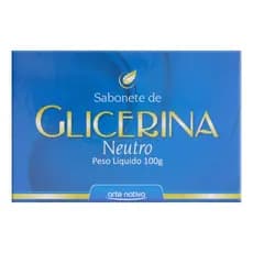 Sabonete Barra de Glicerina Neutro Arte Nativa Caixa 100g