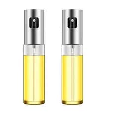 Kit 2 Pulverizadores de Óleo para Cozinha, Vidro,100ml, Dispensador Spray para Azeite, Saladas e Churrasco